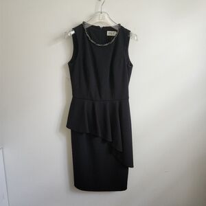 ELIZA J  | cocktail dress peplum black sz 4